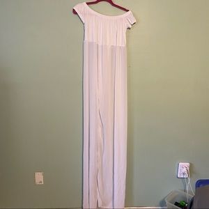 White maternity photo dress